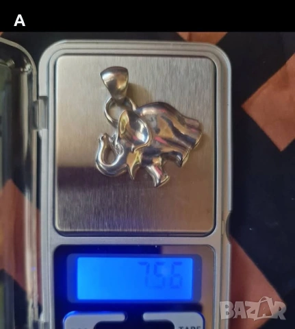 Масивно сребърно слонче 7,5гр.