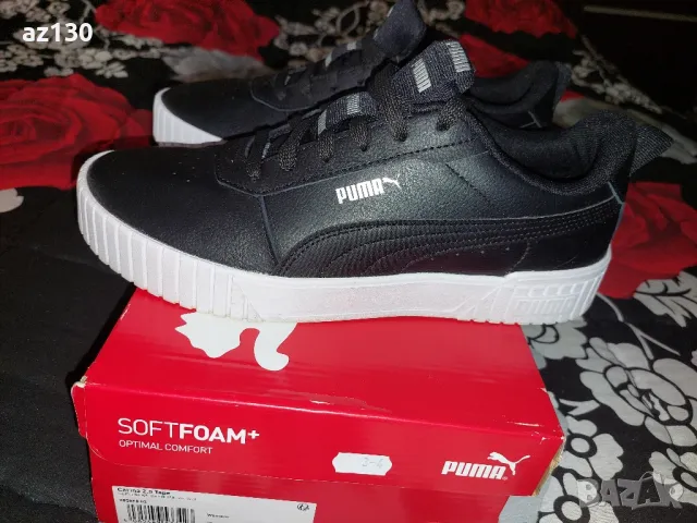 Дамски маратонки Puma Carina tape 2.0 размер 42, снимка 5 - Маратонки - 47165877