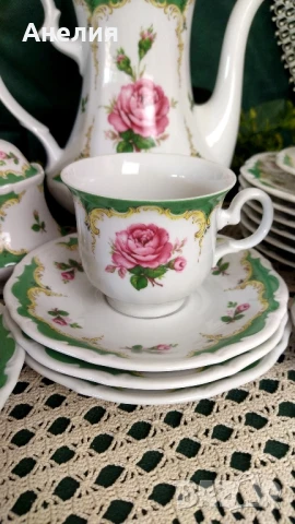 Winterling Bavaria бароков стил с рози, снимка 2 - Чаши - 50998144