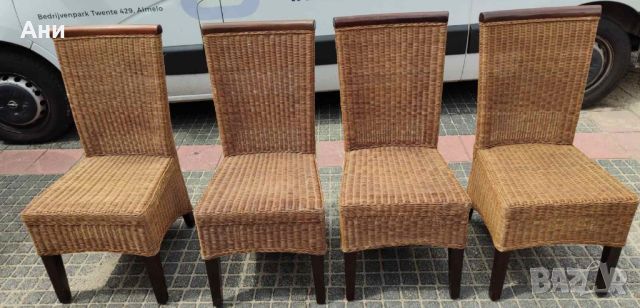 Ратанови столове , снимка 1 - Столове - 46321070