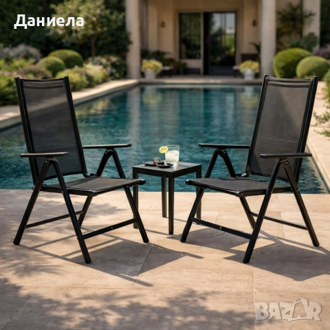 Сгъваем стоманен стол с регулиране на облегалката - издръжливост и елегантен дизайн