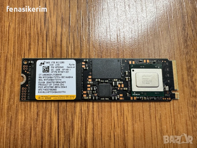 Micron 1000GB 1TB SSD NVMe SSD Gen 4 x4 PCIe 2280 6600MB/s
