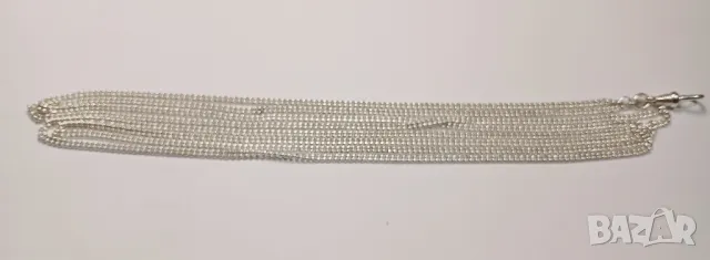 Сребърен синджир с класическа плетка (Forzentina) 150см., снимка 2 - Колиета, медальони, синджири - 49924163