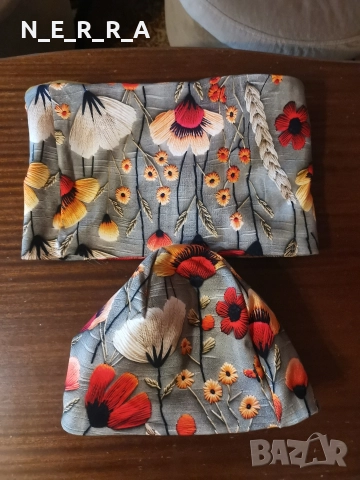 Комплект шапка и шал