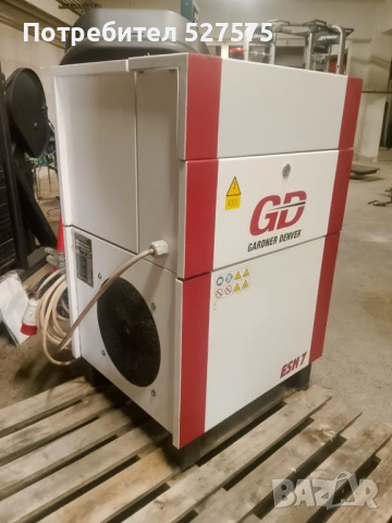 Винтов компресор Gardner Denver ESM7 бутилка 500л изсушител, снимка 11 - Компресори - 53073899