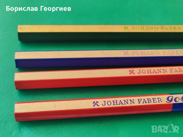 Стари нови цветни моливи Johann Faber goldfaber, снимка 2 - Колекции - 50903513