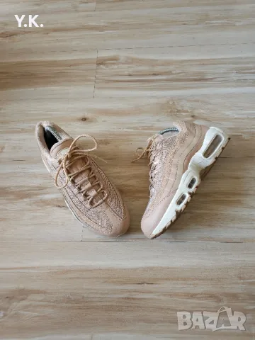 Оригинални дамски маратонки Nike Air Max 95 Bio Beige Women, снимка 4 - Маратонки - 47105389