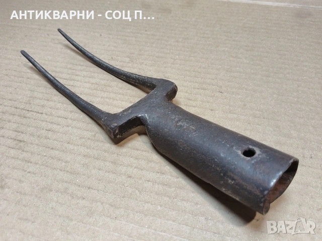 Стара Кована Двурога Вила За Сено. / НОМЕР 1745., снимка 5 - Антикварни и старинни предмети - 53967500