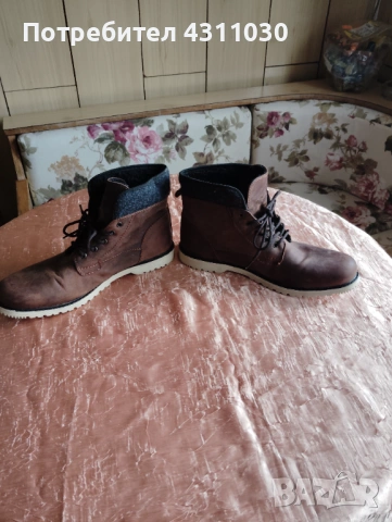 Мъжки боти естествена кожа 45 номер, снимка 5 - Мъжки боти - 53416553