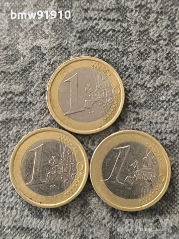 Италия 2002-2008 1 евро, снимка 2 - Нумизматика и бонистика - 54032067