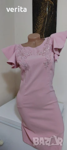 Розова официална рокля , снимка 4 - Рокли - 50781674
