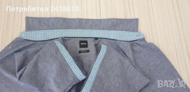 Hugo Boss Luka_2 Pique Cotton/Len Regular Fit Mens Size L НОВО! ОРИГИНАЛНА Риза!, снимка 14 - Ризи - 46780091