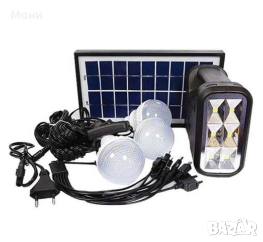 Комплект соларна осветителна система GDLITE GD-8007, снимка 2 - Соларни лампи - 53914461