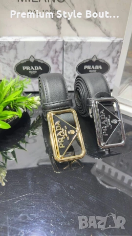 колани от естествена кожа в кутия prada, снимка 5 - Колани - 53635836