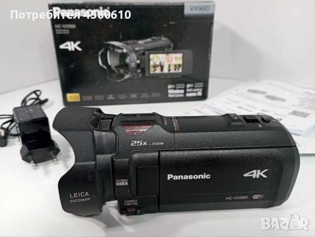 Видеокамера Panasonic HC-VX980, снимка 2 - Камери - 51679416