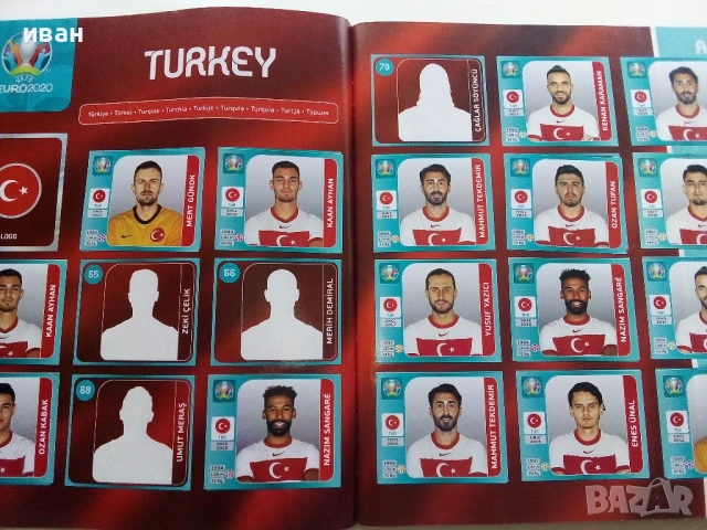 Албум със стикери "UEFA EURO 2020" PANINI, снимка 8 - Колекции - 52477470