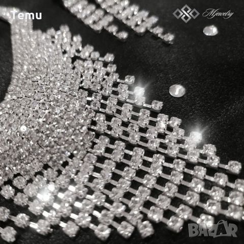 КОМПЛЕКТ LARISSA  Луксозен дамски комплект бижута с кристали от 2 части “Larissa” – колие с обеци, снимка 2 - Бижутерийни комплекти - 45685454
