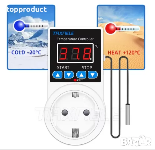 Терморегулатор, термостат, термореле, термоконтролер , снимка 1 - Друга електроника - 48701253