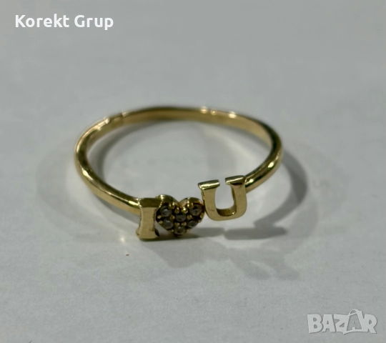 Златен пръстен 14 карата 1.19грама , снимка 5 - Пръстени - 52888367