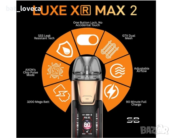 Електронна цигара - Vaporesso Luxe XR Max 2, снимка 2 - Вейп без пълнители - 53925448