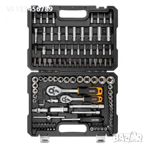 Гедоре 108 части 1/4”, 3/8”, 4-22мм JCB, снимка 6 - Гедорета - 52111285