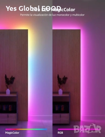 Lepro S1 AI LED лента 30м WiFi Alexa RGB, снимка 10 - Лед осветление - 53799570