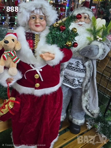 Баба и Дядо Коледа , снимка 4 - Декорация за дома - 52451721