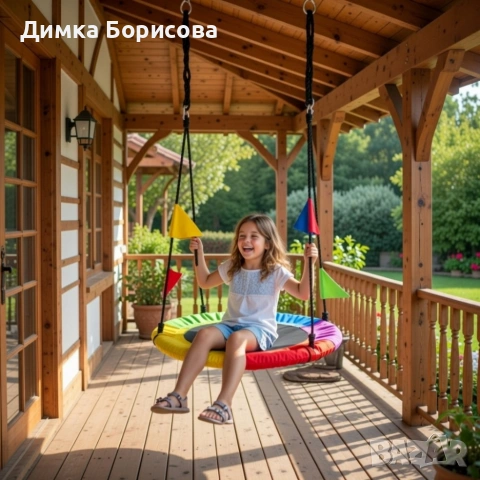 Люлка "Щъркелово гнездо", снимка 2 - Градински мебели, декорация  - 53360416