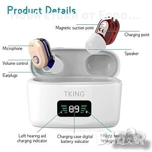 Акумулаторни слухови апарати TKING In-Ear CN127, снимка 7 - Слухови апарати - 51040936