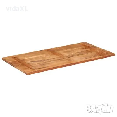 vidaXL Плот за маса, 120x60x(2,5-2,7) см, акациево дърво масив（SKU:327514）, снимка 3 - Маси - 48497802