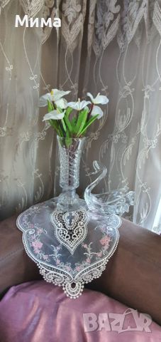 Кристална ваза, снимка 7 - Вази - 45464492