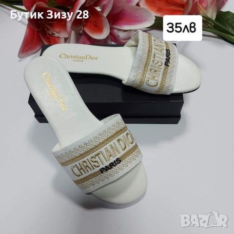 Дамски чехли Dior, Prada, Burberry , снимка 6 - Чехли - 45811350