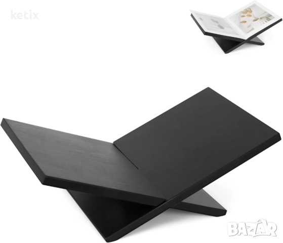 Дървена поставка за книги