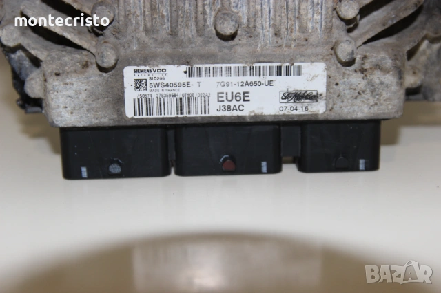 Моторен компютър Ford Mondeo MK4 / 7G91-12A650-UE / 5WS40595E-T / SID206 / 7G9112A650UE / 5WS40595ET, снимка 2 - Части - 53883038