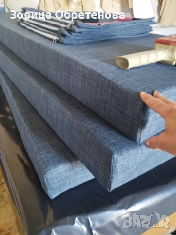 Изработка на възглавници и седалки по поръчка – по размер на клиента, снимка 12 - Градински мебели, декорация  - 54011353