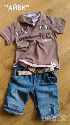 ZARA и H&M къси дънки и тениска, снимка 5 - Детски къси панталони - 46192468