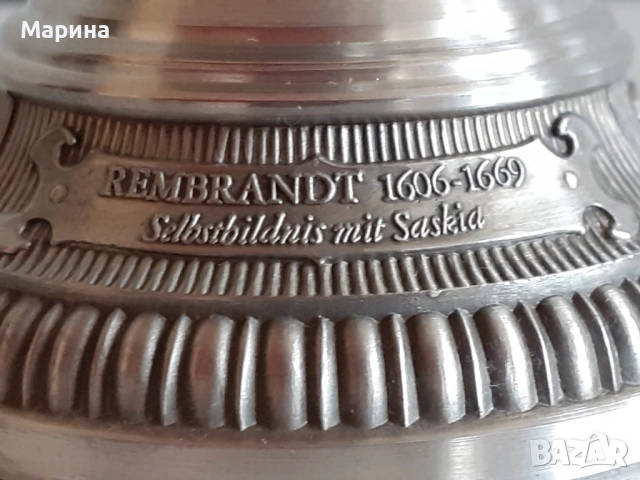 Чаши с чинийка от калай Antik*Vintage #90, снимка 9 - Антикварни и старинни предмети - 51709305