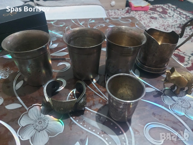 стари чашки сребърни , снимка 3 - Колекции - 53803202
