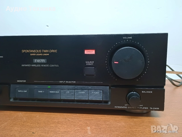 Стерео усилвател SONY TA-F417R. Перфектен! Звукът - също. Изпращам видео. , снимка 6 - Ресийвъри, усилватели, смесителни пултове - 52856757