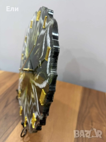 Дизайнерски, ръчно изработен часовник, изработен с внимание към детайлите, снимка 5 - Стенни часовници - 52805877