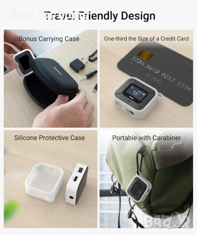 Syntech Airplane Bluetooth предавател/приемник за Airpods или слушалки, снимка 4 - Друга електроника - 52443425