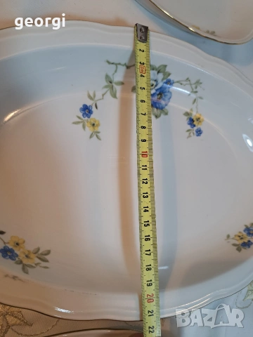 3 елипсовидни порцеланови плата 32/5, снимка 8 - Аксесоари за кухня - 53219361
