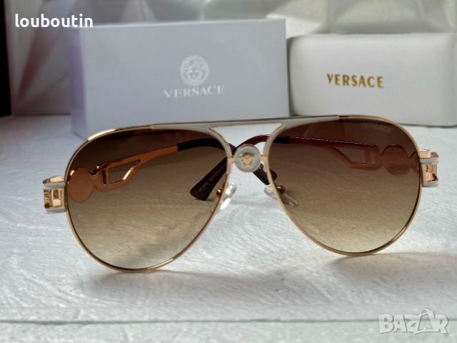 Versace мъжки слънчеви очила авиатор унисекс дамски , снимка 11 - Слънчеви и диоптрични очила - 45456955