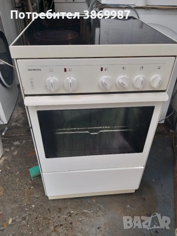 Печка със керамични котлони и вентилатор Siemens , снимка 2 - Печки, фурни - 53925851
