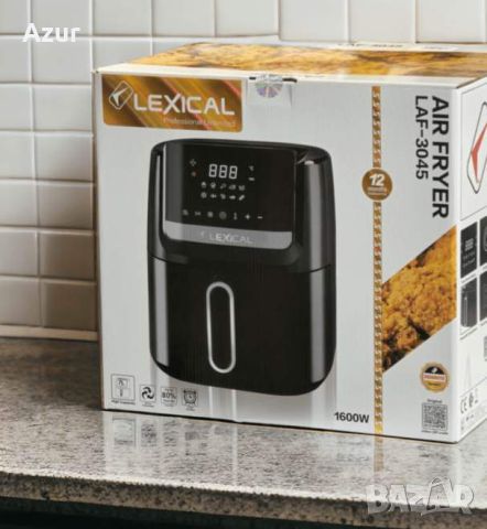 Еър фрайър с тъч скрийн Lexical Airfryer LAF-3045, снимка 3 - Фритюрници - 45639740