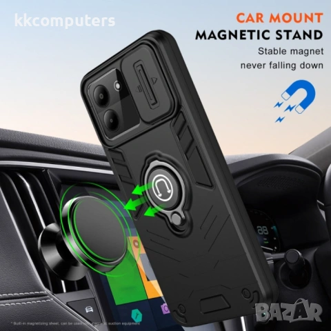 ZTE Blade A54 Удароустойчив Ring Holder Калъф и Протектор, снимка 7 - Калъфи, кейсове - 53043175