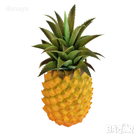 6064 Изкуствен ананас за украса и декорация, 24 см, снимка 4 - Декорация за дома - 51606087