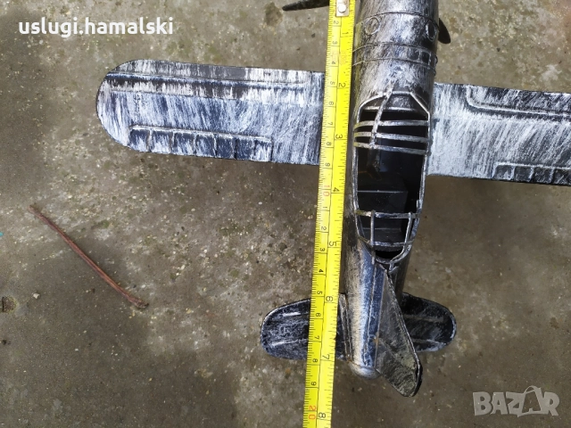 Метален макет/играчка самолет, снимка 7 - Антикварни и старинни предмети - 52546910