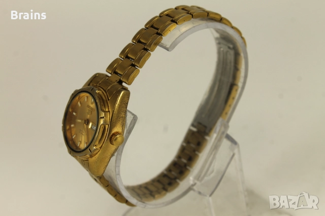 1980's Японски Дамски  Ръчен Часовник SEIKO 5 Позлатен, снимка 5 - Дамски - 52826734
