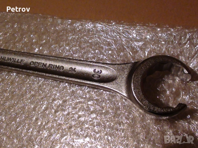 STAHLWILLE - OPEN RING 24 - MADE IN GERMANY - ЧИСТО НОВ ПРОФЕСИОНАЛЕН Ключ 30 x 32 mm / CHROME ALLOY, снимка 18 - Ключове - 51790767